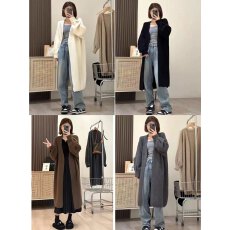 批发慵懒风毛衣外套女春秋气质百搭新款爆款加厚高级感中<b class='q'>长款</b><b class='q'>针织</b><b class='q'>开衫</b>