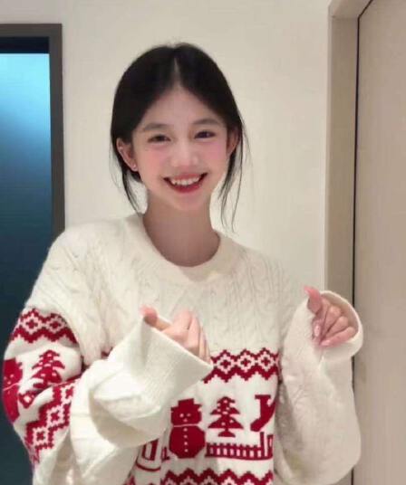 크리스마스 공정한 섬 레트로 자카드 분위기 센스 라운드 넥 스웨터 가을 겨울 새로운 루즈핏 보온 풀오버 니트 맨위