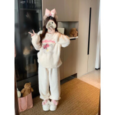 实拍实价！  秋冬加厚甜美家居服套装睡衣