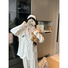 实拍实价！  秋冬德绒保暖甜美家居服睡衣套装女