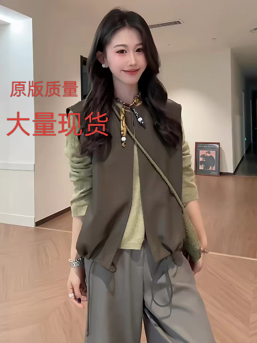 빅 사이즈 여성 의류 지방 mm 한 부서 레트로 PU 가죽 베스트 어깨 재킷 2026 봄 가을 슬림해 보이는 다용도 맨위
