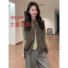 批发大码女装胖mm韩系复古PU皮马甲坎肩<b class='q'>外套</b>2026春秋季显瘦<b class='q'>百搭</b>上衣