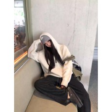 批发连帽毛衣女秋冬季穿搭慵懒高级感长袖上衣小众不撞款<b class='q'>针织衫</b>