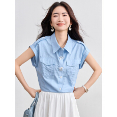 批发实拍2026夏季新款法式小资高级感简约通勤百搭短袖衬衫上衣