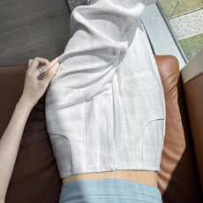 批发白色<b class='q'>棉麻</b>阔腿裤女夏薄款高腰垂感老钱风<b class='q'>西装</b>直筒<b class='q'>棉麻</b>休闲裤阔腿裤