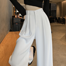 批发2026春夏季<b class='q'>阔腿裤</b>女高腰西<b class='q'>装</b><b class='q'>裤</b><b class='q'>百搭</b>显瘦拖地直筒<b class='q'>裤</b>梨形身材<b class='q'>裤</b>子