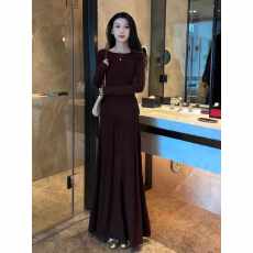 批发温柔风休闲针织长袖上衣半身裙套装女2025<b class='q'>秋</b>季新款气质显瘦两件套