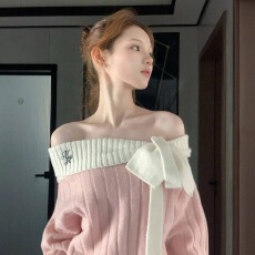 批发已出货 巨好看的早秋裙子针织一字肩打底短款连衣裙<b class='q'>新款</b><b class='q'>短裙</b>女装