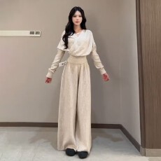 批发新款巨好看冬装穿搭配一整套时尚<b class='q'>高级</b>感休闲针织套装女秋冬