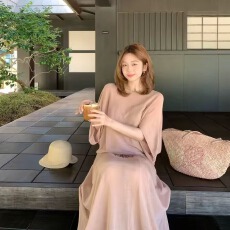 批发夏季慵懒感温柔风轻盈亚麻通勤毛织套装