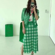 批发元气少女<b class='q'>秋</b>冬新裤复古显白橘短款针织短裙韩风chic拼色宽松套装潮
