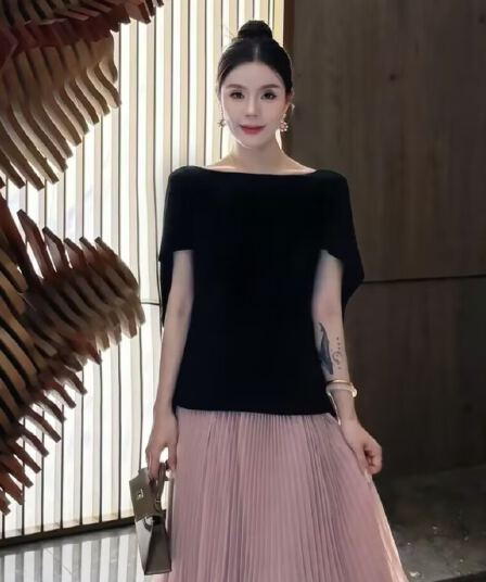 여름 한 부서 여신 망토 디자인 센스 슬림해 보이는 얼음 센스 품격 패션 맨위