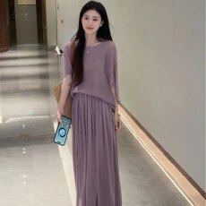 批发2026年<b class='q'>春</b>夏新款【上衣+裙子】老钱简约冰感防晒套装AA