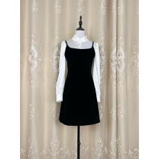 批发SZA留洋千金冬季新款高级感气质内搭上衣+吊带<b class='q'>连衣裙</b>套装A-2490