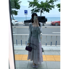 批发法式纯欲浪漫<b class='q'>甜美</b>开衫吊带套装+木耳花边层次感<b class='q'>甜美</b>蛋糕裙A字半裙