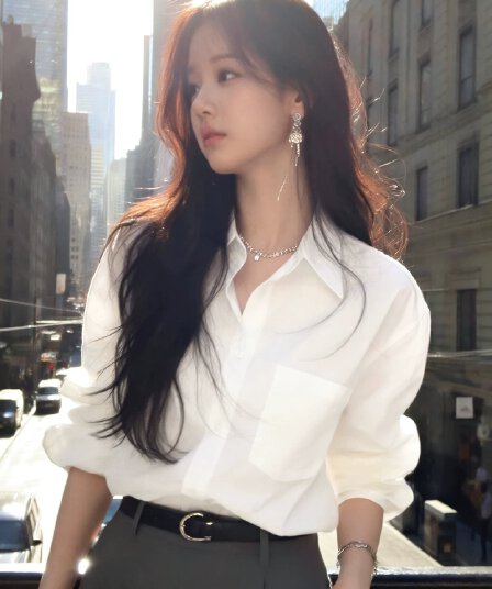 화이트 여성 셔츠 2026 봄 여름 새로운 맨위 디자인 센스 작은 대중 빛 럭셔리 고급 센스 루즈핏 느긋한 바람 셔츠