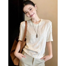 批发超火减龄<b class='q'>蕾丝</b>边短袖<b class='q'>t</b><b class='q'>恤</b>夏季女装2026新款今年流行爆款设计感上衣