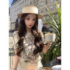 批发你的懒懒llanDio*许愿少女重工复古刺绣花卉美丽诺羊毛毛衣女