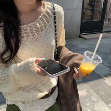 批发慵懒风镂空针织<b class='q'>衫</b>春夏穿搭奶呼呼软糯长袖上衣薄款叠穿<b class='q'>空调</b>罩<b class='q'>衫</b>女