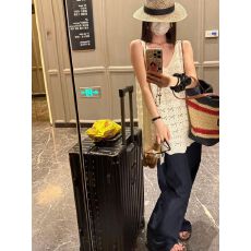 批发韩国东大门夏季新款甜美风复古手工钩花针织背心桃心领U美背上衣