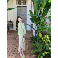 批发万千宠爱特别系列 三宅上衣流苏半裙