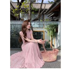 批发夏动人心，飘逸多重压褶飘逸<b class='q'>半身裙</b>长裙女