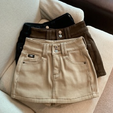 批发实拍实价 <b class='q'>秋</b>冬复古高腰牛仔裙时尚