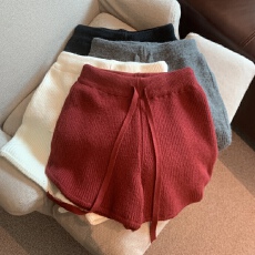 批发实拍实价 秋冬复古针织半身裙