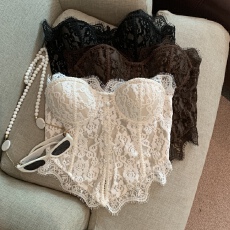 批发实拍实价 秋冬复古<b class='q'>蕾丝</b>吊带上衣