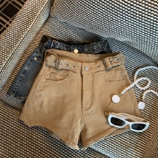 批发实拍实价 秋冬复古<b class='q'>高腰</b>漏腰<b class='q'>牛仔</b><b class='q'>短裤</b>