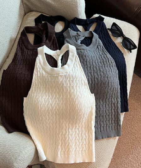 실사 정가 여름 다용도 핫걸 행침 목 니트 슬립