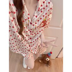 2026新款睡衣女夏季冰丝短袖短裤薄款甜美舒适套装可外穿