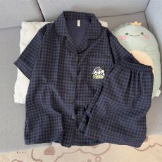 批发云朵棉新款夏季<b class='q'>睡衣</b>女款短袖短裤卡通<b class='q'>可爱</b>甜美少女风家居服套装