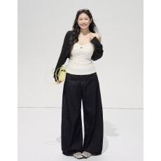 批发大码胖MM慵懒黑色<b class='q'>开衫</b>吊带两件套女夏季松弛感防晒套装氛围感穿搭