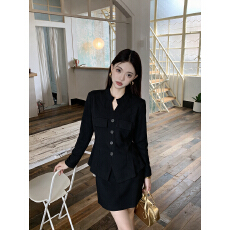 批发实拍大码<b class='q'>女</b>装2025冬季胖mm大衣内搭套装气质收腰长袖上衣半身裙子