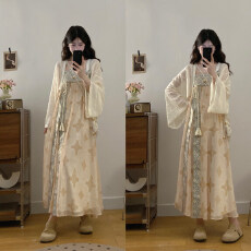 批发实拍休闲针织衫上衣搭高腰精致个性宽松国风裙