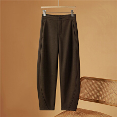 批发加厚镰刀裤女秋冬季新款宽松哈伦长裤<b class='q'>大码</b>时尚高腰显瘦萝卜休闲裤