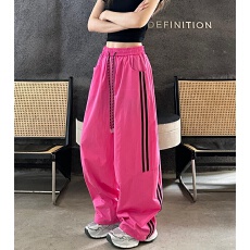 批发2026夏新<b class='q'>运动</b>裤女美式错位条纹设计防晒休闲裤两穿