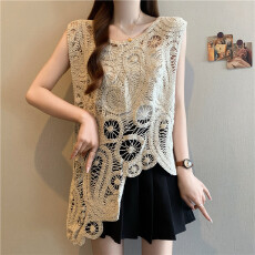 批发实拍大码胖MM设计感不规则新款洋气斜边波西米亚外搭上衣