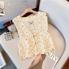 批发实拍大码<b class='q'>夏</b>季新品女装无袖粗细系带系蝴蝶结背心上衣