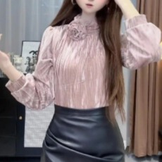 批发纯欲风性感蕾丝拼接<b class='q'>长袖</b>针织衫<b class='q'>女</b>春季新款修身显瘦内搭打底衫上衣