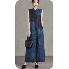 批发香云纱真丝新中式套装女2026春<b class='q'>夏</b>新款时尚气质<b class='q'>妈妈装</b>桑蚕丝两件套