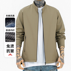 批发跨境亚马逊3D2025新款跨境立领夹克男士外套舒适休闲春<b class='q'>秋</b>时尚夹克