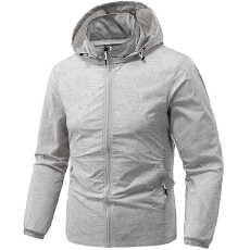 批发<b class='q'>夏</b>季新款防晒衣服男皮肤衣透气超薄连帽外套男户外运动钓鱼服