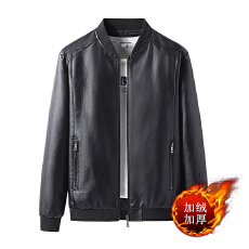 批发大码皮衣男士PU皮<b class='q'>商务</b>时尚<b class='q'>休闲</b>潮流春秋新款男装皮外套