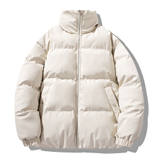 批发新款可二开秋冬潮牌立领PU棉衣男棉服男女冬季厚外套保暖棉衣