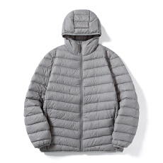 批发新国标户外风连帽排骨羽绒服<b class='q'>男</b>女短款90白鸭绒保暖轻薄羽绒外套<b class='q'>男</b>