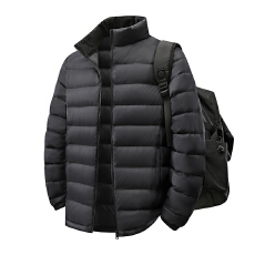 批发재고있음新国标90绒轻薄排骨羽绒服连帽运动休闲超保暖情侣外套