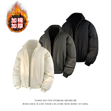 批发재고있음<b class='q'>外套</b><b class='q'>男士</b>秋冬季新款棉衣工装百搭<b class='q'>休闲</b>棉服加棉痞帅机车