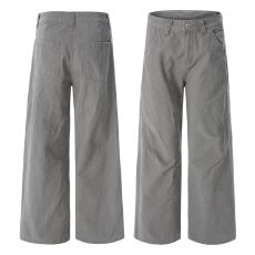 美式复古水洗解构cleanfit休闲裤男女款宽松直筒阔腿潮牌工装长裤